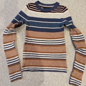American Eagle AE Ribbed Striped Sweater